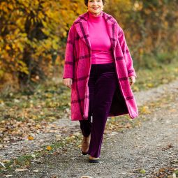 Susanne ackstaller texterella karierter mantel in pink-6194 kopie klein-2