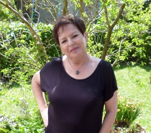 Karin Austmeyer im Garten 2015
