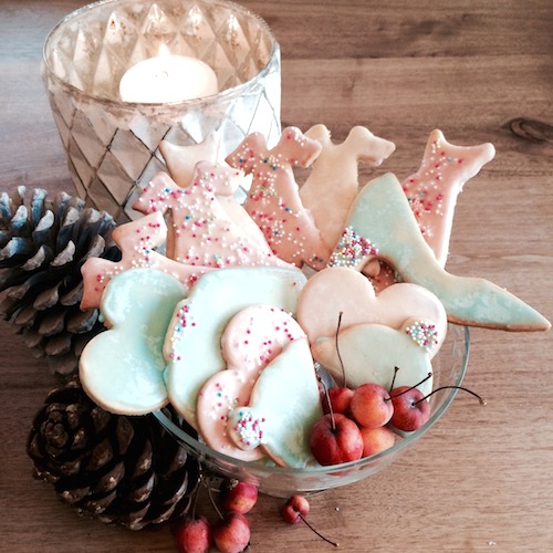 Weihnachtsplätzchen. Gebacken mit einer Backmischung von den Backschwestern.