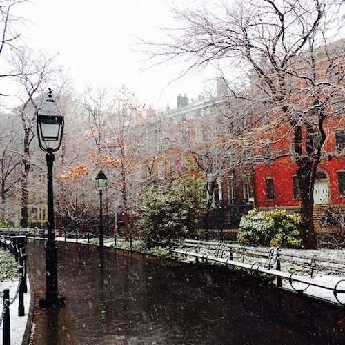 Schnee im West Village