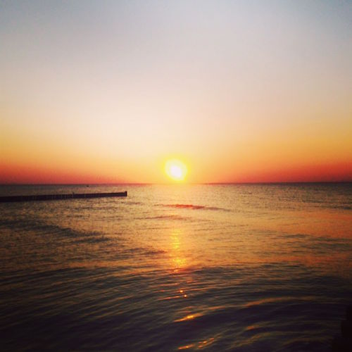 Sonnenuntergang am Darß