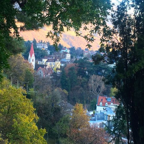 Vom Tappeinerweg auf Meran geblickt