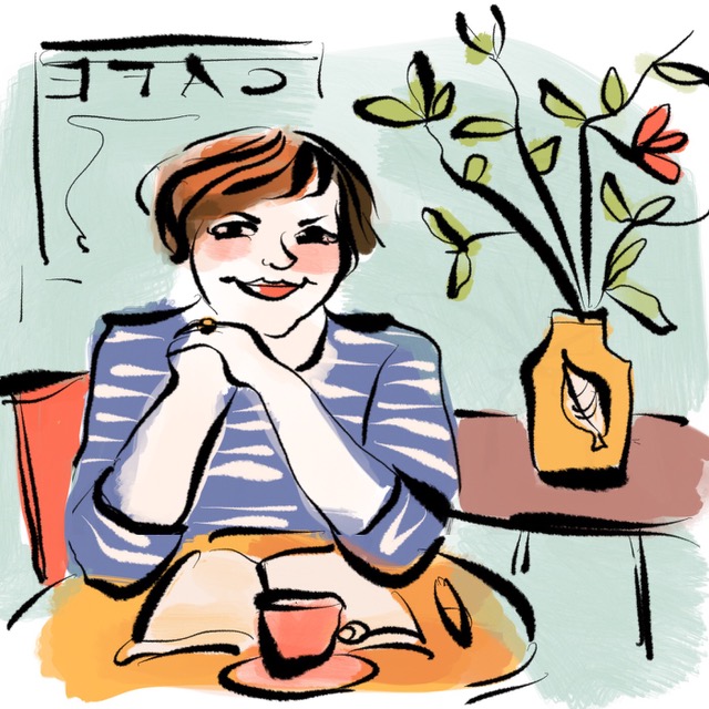 Nathalie Bromberger zeichnet Texterella.